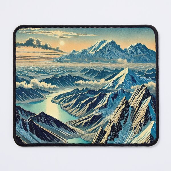 Item preview, The Trek from Katuha - A Contemporary Ukiyo-e Nature Landscape designed and sold by Kijiermono.