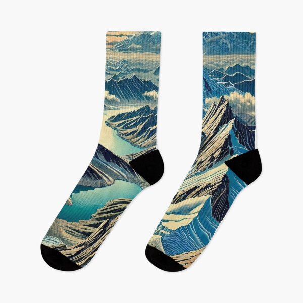 Item preview, The Trek from Katuha - A Contemporary Ukiyo-e Nature Landscape designed and sold by Kijiermono.