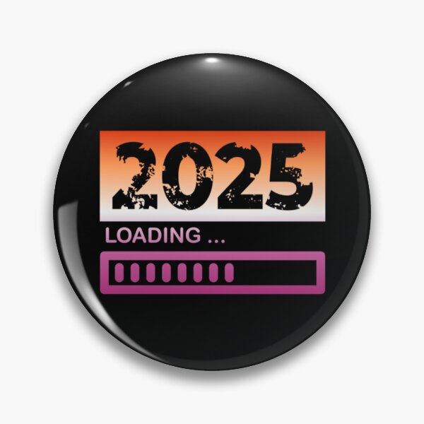 Item preview, 2025 Loading, Lesbian pride flag graphic, New Year, 2025, New Years Eve, celebration, funny,  Countdown, Loading, New You, New Year Resolutions,   designed and sold by PrideBeProud.