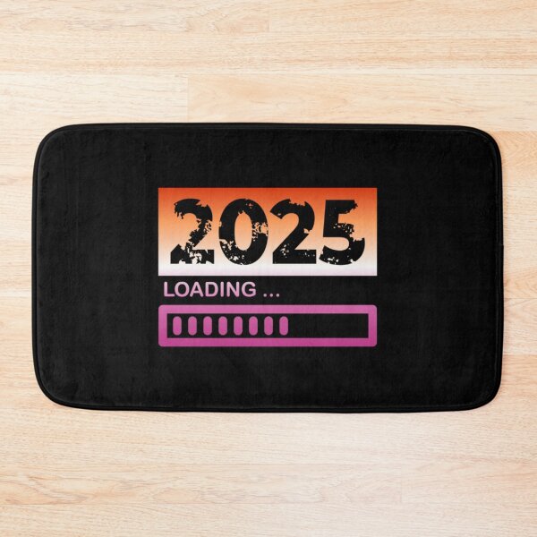 Item preview, 2025 Loading, Lesbian pride flag graphic, New Year, 2025, New Years Eve, celebration, funny,  Countdown, Loading, New You, New Year Resolutions,   designed and sold by PrideBeProud.