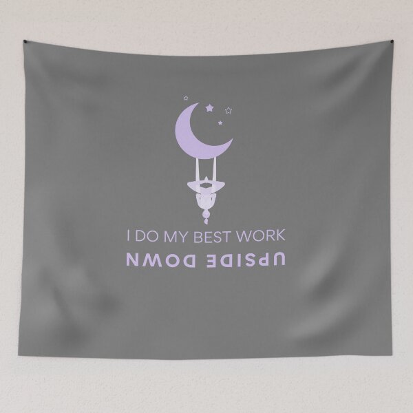 Item preview, I do my best work upside down - Aerial Yoga designed and sold by littlecatpaw.