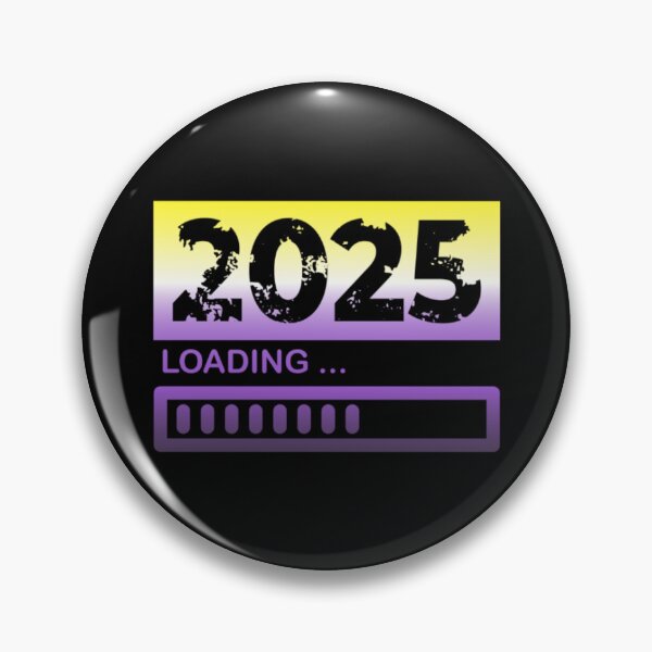 Item preview, 2025 Loading, Nonbinary pride flag graphic, New Year, 2025, New Years Eve, celebration, funny,  Countdown, Loading, New You, New Year Resolutions,   designed and sold by PrideBeProud.