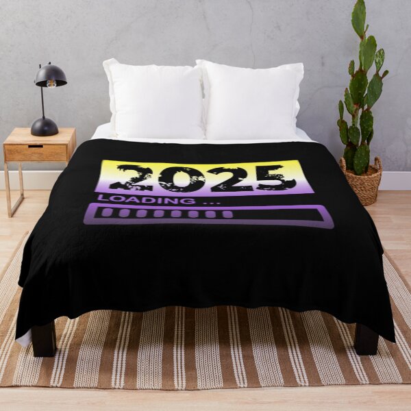 Item preview, 2025 Loading, Nonbinary pride flag graphic, New Year, 2025, New Years Eve, celebration, funny,  Countdown, Loading, New You, New Year Resolutions,   designed and sold by PrideBeProud.