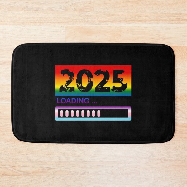 Item preview, 2025 Loading, Progress pride flag graphic, New Year, 2025, New Years Eve, celebration, funny,  Countdown, Loading, New You, New Year Resolutions,   designed and sold by PrideBeProud.