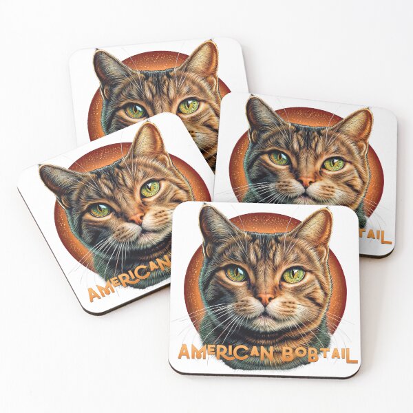 Item preview, Poster Prints T-Shirt Design - Cat Breeds: AMERICAN BOBTAIL CAT designed and sold by ForeverPrintsOK.