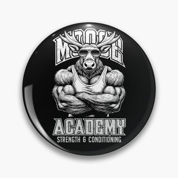 Artikelvorschau, Moose Gym Funny Elk Stag Academy Kraft und Kondition entworfen und verkauft von GrandeDuc.