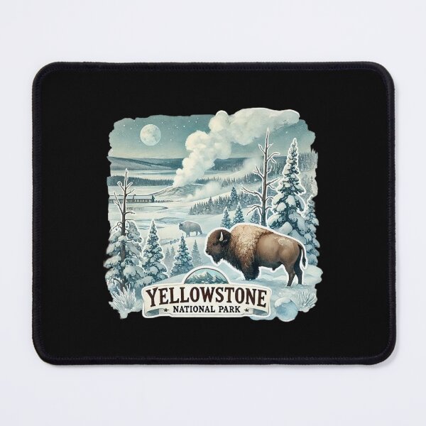 Item preview, yellowstone national park winter designed and sold by EuropeanPrints.
