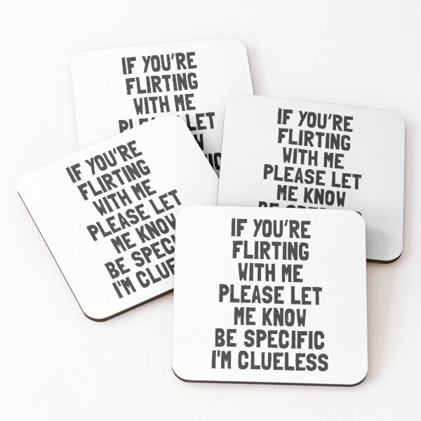 Item preview, Clueless About Flirting - Funny Quote Design designed and sold by Vector Wonders.