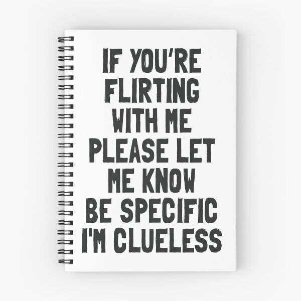 Item preview, Clueless About Flirting - Funny Quote Design designed and sold by Vector Wonders.