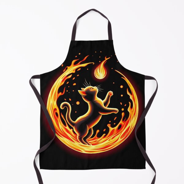Item preview, Lava Fire Kitten Playing with Fireball, Ai Generated Art  designed and sold by ACC .