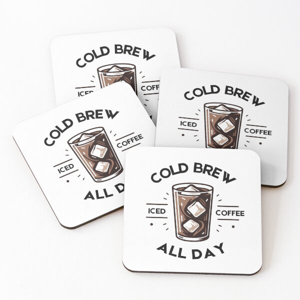 Item preview, Cold Brew All Day – Minimalist Ice Coffee Art designed and sold by cami gallo.