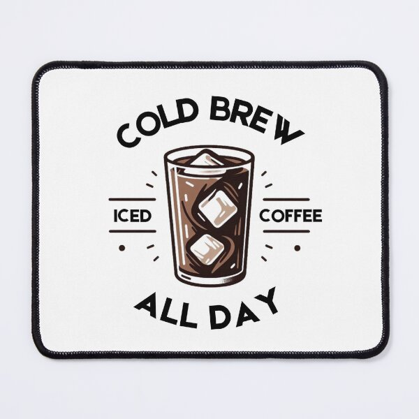 Item preview, Cold Brew All Day – Minimalist Ice Coffee Art designed and sold by cami gallo.