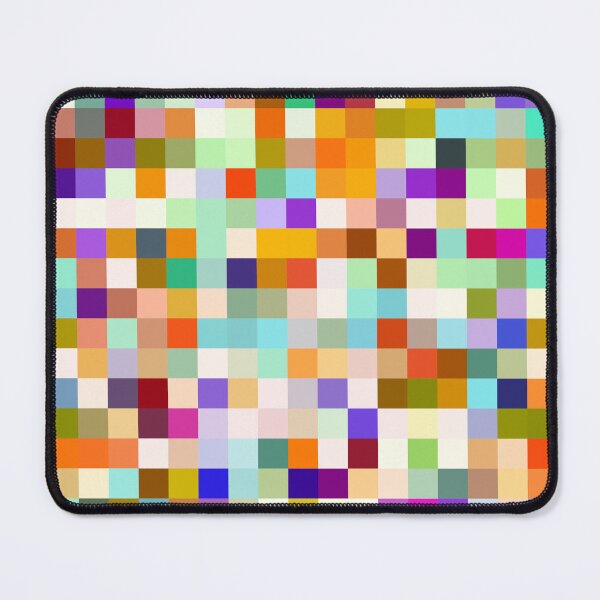 Item preview, Shades of Blue, Red, Brown and Green Abstract Aligned Squares designed and sold by KaSaPo.
