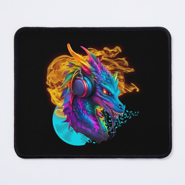 Item preview, D.J. Outfit Dragon with Headphones and Vinyl designed and sold by Endo Designs - cause Love and Life matters.