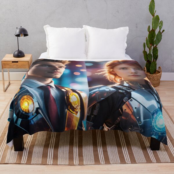 Item preview, A Couple Standing against a Backdrop of Blurred Lights designed and sold by masabo.