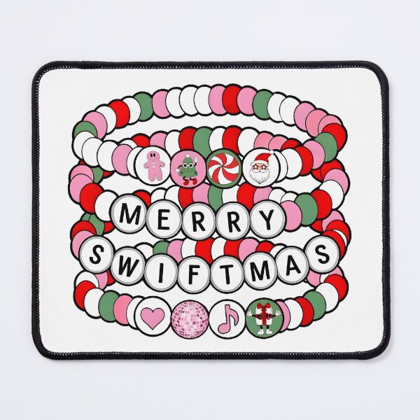 Item preview, Merry Swiftmas, Retro Christmas, Friendship Bracelet designed and sold by SuziLope.