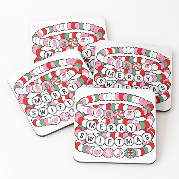 Item preview, Merry Swiftmas, Retro Christmas, Friendship Bracelet designed and sold by SuziLope.