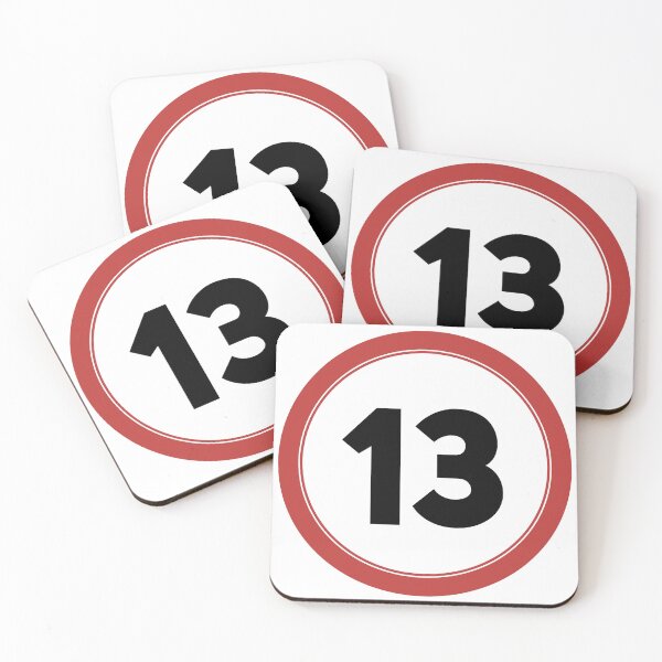 Item preview, Speed limit 13, happy 13th birthday designed and sold by Wolagno.