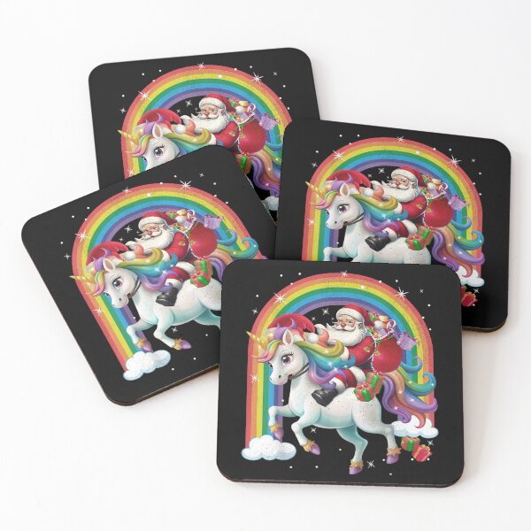 Item preview, Merry Christmas 2024 Santa Riding Unicorn Xmas designed and sold by Gala-Zae.