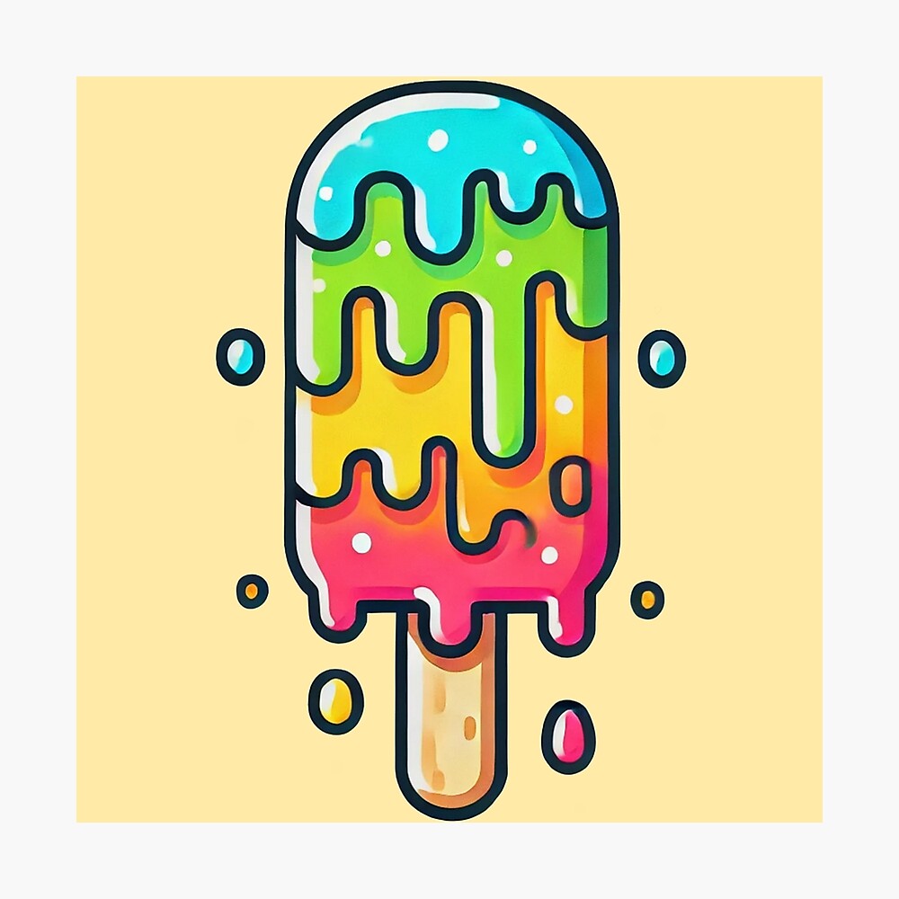 Melting Popsicle Poster