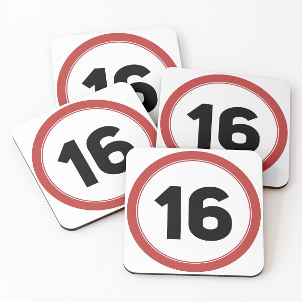 Item preview, Speed limit 16, happy 16th birthday designed and sold by Wolagno.