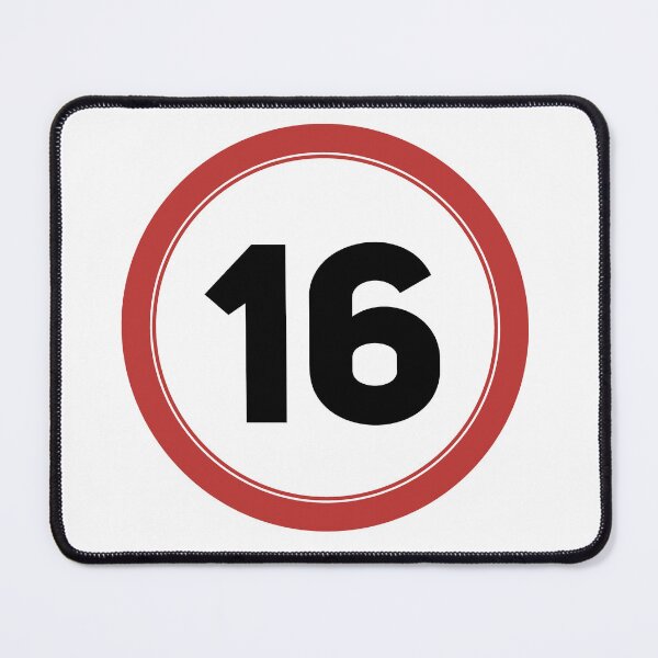 Item preview, Speed limit 16, happy 16th birthday designed and sold by Wolagno.