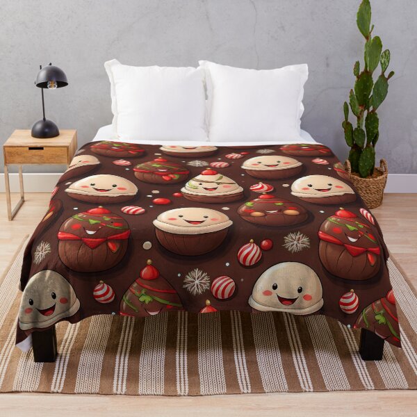 Item preview, Chocolatey Truffle Cheer: A cheerful pattern with chocolate truffles in bright, vibrant colors, perfect for spreading joy and happiness. designed and sold by Grang Art Artistic Designs.