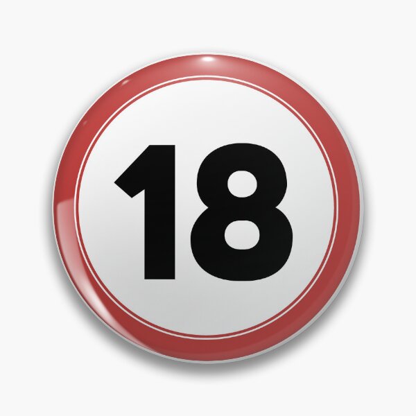 Item preview, Speed limit 18, happy 18th birthday designed and sold by Wolagno.