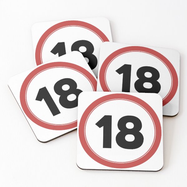 Item preview, Speed limit 18, happy 18th birthday designed and sold by Wolagno.