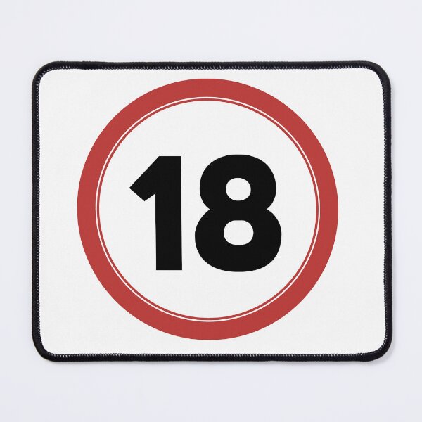 Item preview, Speed limit 18, happy 18th birthday designed and sold by Wolagno.