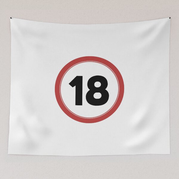 Item preview, Speed limit 18, happy 18th birthday designed and sold by Wolagno.