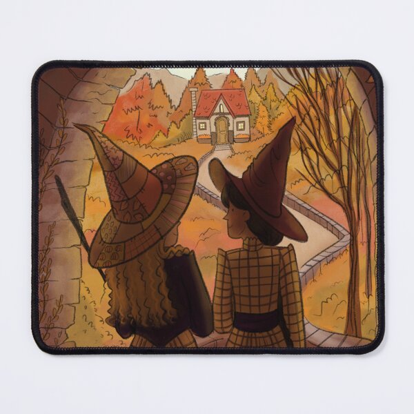Item preview, Witches Going Home from Magic School on an Autumn Day  designed and sold by AinaDuch.