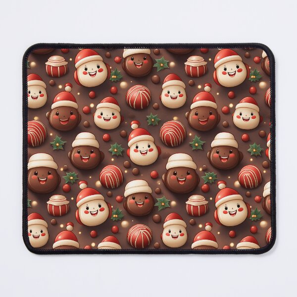 Item preview, Joyful Chocolates: A joyful pattern with chocolates shaped like smiling faces, spreading cheer and happiness. designed and sold by Grang Art Artistic Designs.