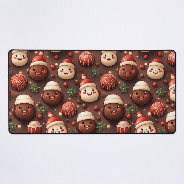 Item preview, Joyful Chocolates: A joyful pattern with chocolates shaped like smiling faces, spreading cheer and happiness. designed and sold by Grang Art Artistic Designs.