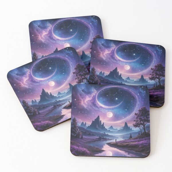 Item preview, Mystical Night Sky with Crescent Swirls and Reflections designed and sold by PRIME4YOU.