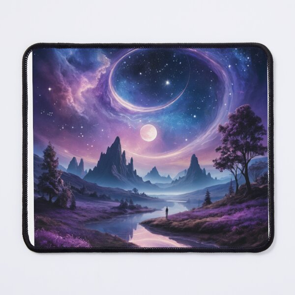 Item preview, Mystical Night Sky with Crescent Swirls and Reflections designed and sold by PRIME4YOU.