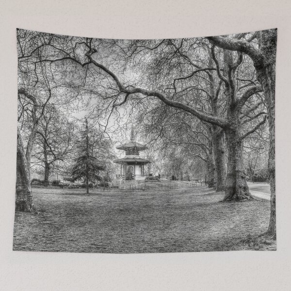 Item preview, The Pagoda Battersea Park London designed and sold by Londonimages.