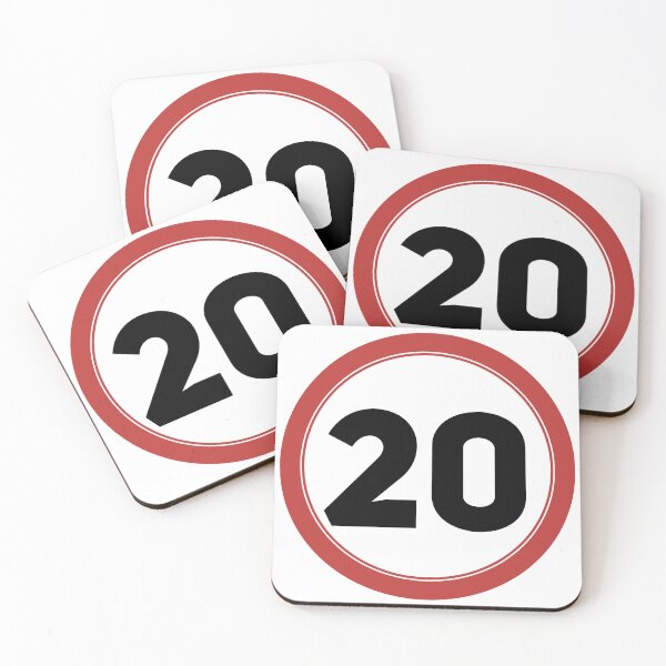 Item preview, Speed limit 20, happy 20th birthday designed and sold by Wolagno.