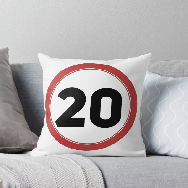 Item preview, Speed limit 20, happy 20th birthday designed and sold by Wolagno.