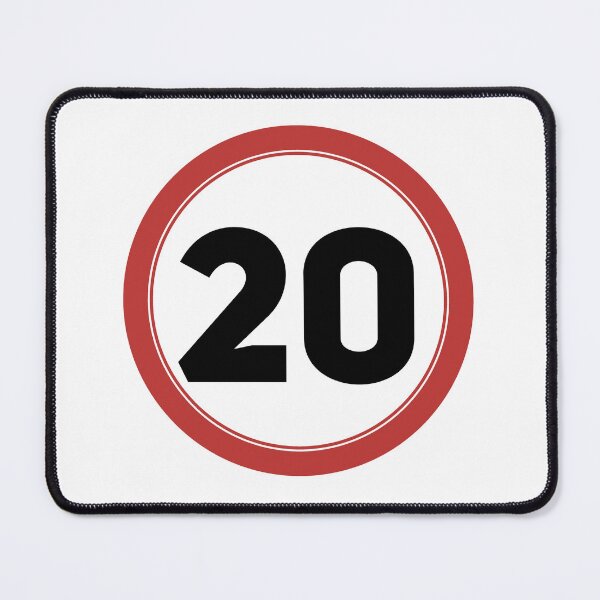Item preview, Speed limit 20, happy 20th birthday designed and sold by Wolagno.