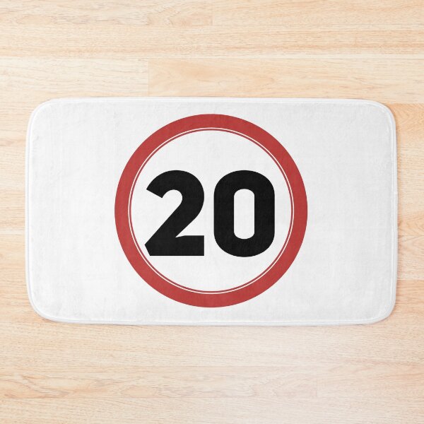 Item preview, Speed limit 20, happy 20th birthday designed and sold by Wolagno.