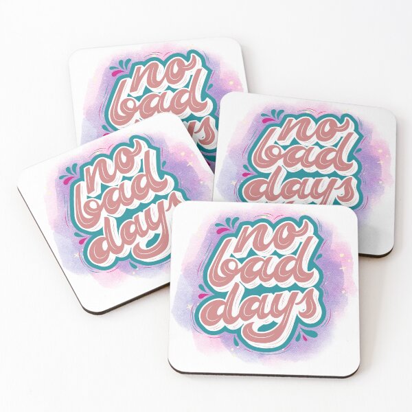 Item preview, No Bad Days - Inspiring Pastel Typography Design designed and sold by Soluna Studio.
