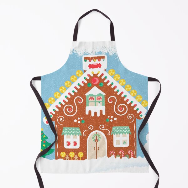 Item preview, Colorful Candy Gingerbread House with Snowman designed and sold by MarikaJohnson.