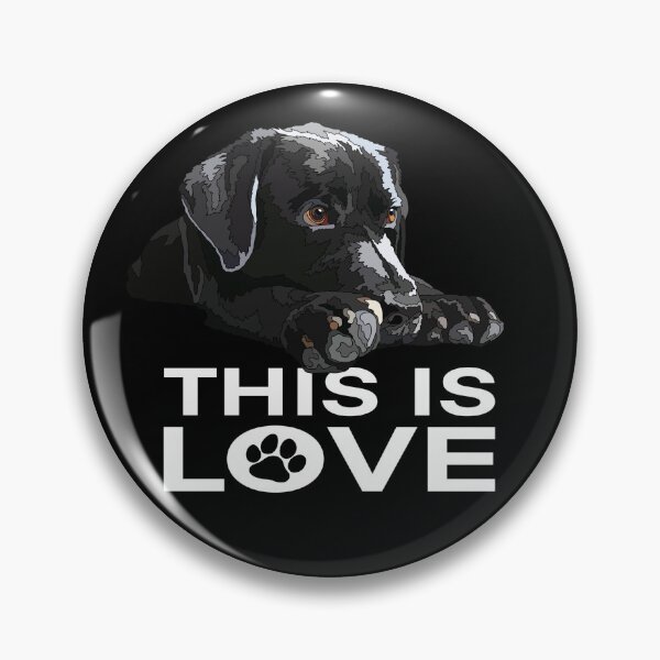 Item preview, This Is Love Black Lab Puppy designed and sold by Just-Arts-4U.