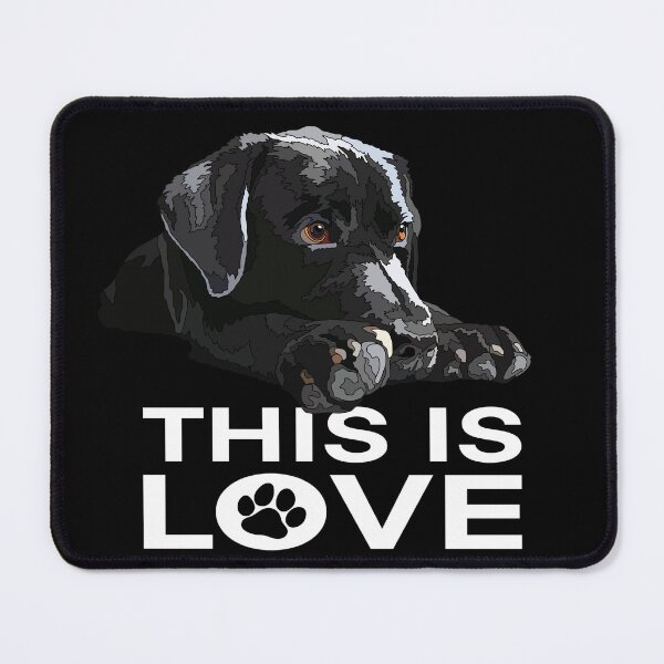 Item preview, This Is Love Black Lab Puppy designed and sold by Just-Arts-4U.