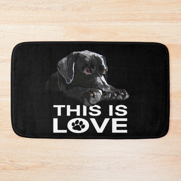 Item preview, This Is Love Black Lab Puppy designed and sold by Just-Arts-4U.