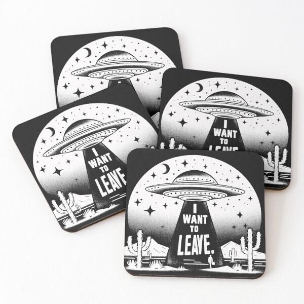 Item preview, I Want to Leave UFO Abduction  designed and sold by RebeccaRe.