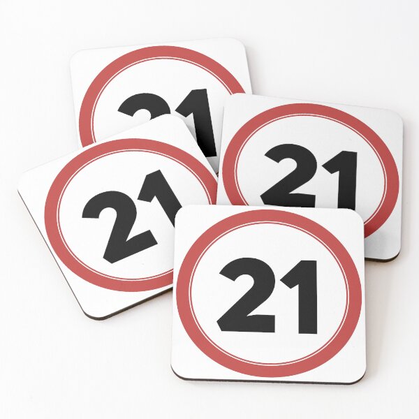 Item preview, Speed limit 21, happy 21st birthday designed and sold by Wolagno.