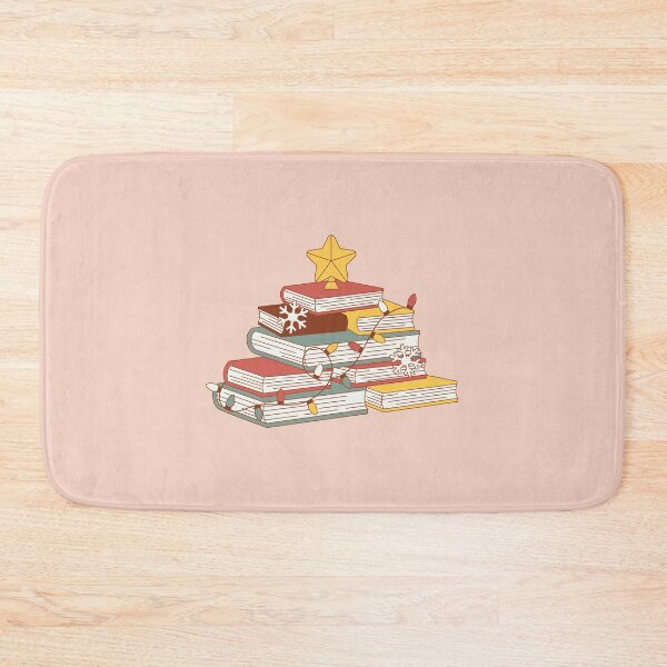 Item preview, Retro Christmas tree book stack books for reading sticker designed and sold by KWZCreates.