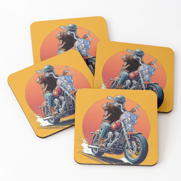 Item preview, Chopper motorbike T shirt, Bull head motorcycle rider. designed and sold by Shlomo Cohen.